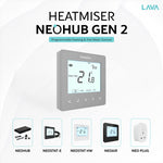 Heatmiser NeoStat V2 Programmable Wired Thermostat  (Platinum Silver)