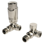 LavaTherm TRV Brushed Nickel Thermostatic Radiator Valve - Corner LavaTherm - Product Overview