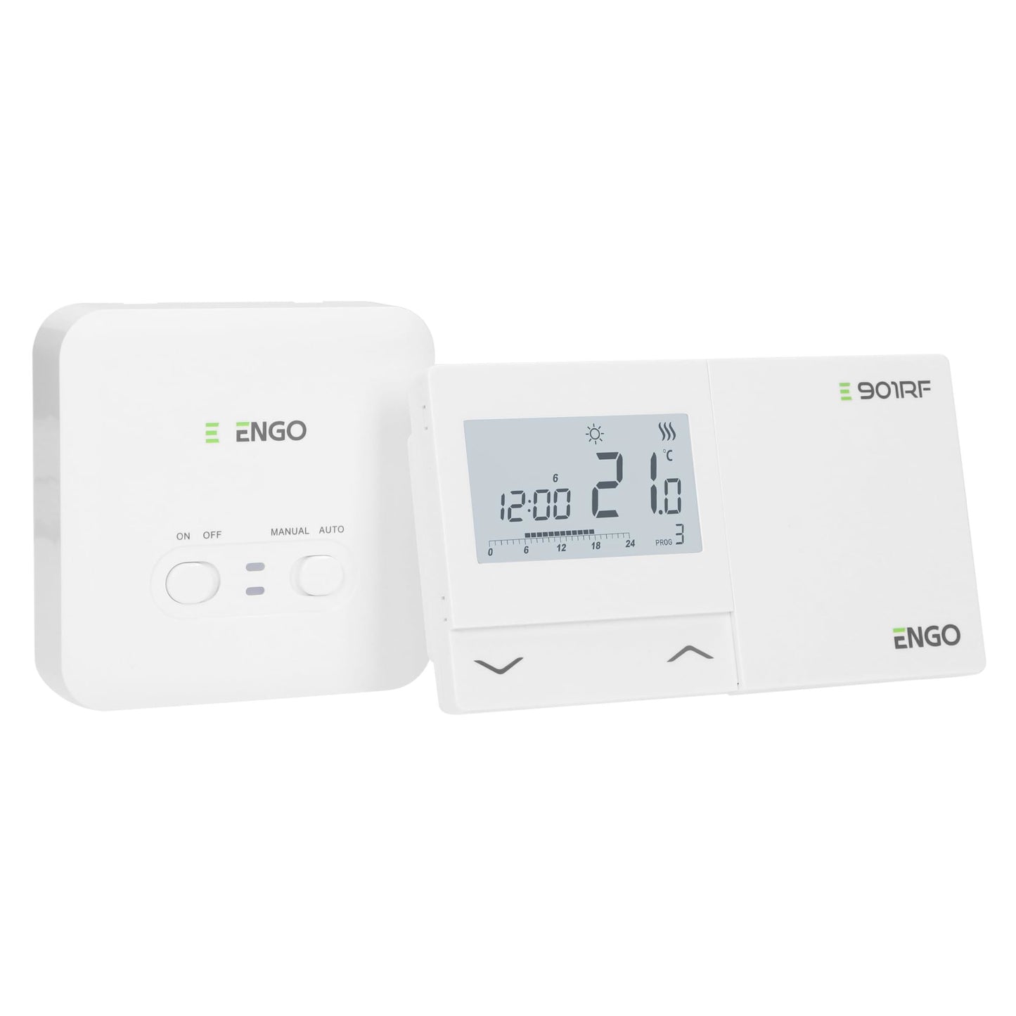 OPENBOX - ENGO E901RF Wireless Thermostat 7 Day Programmable Central Heating Controller Gas Oil Combi Boiler Thermostat Heat Pump 5 Year Warranty ENGO