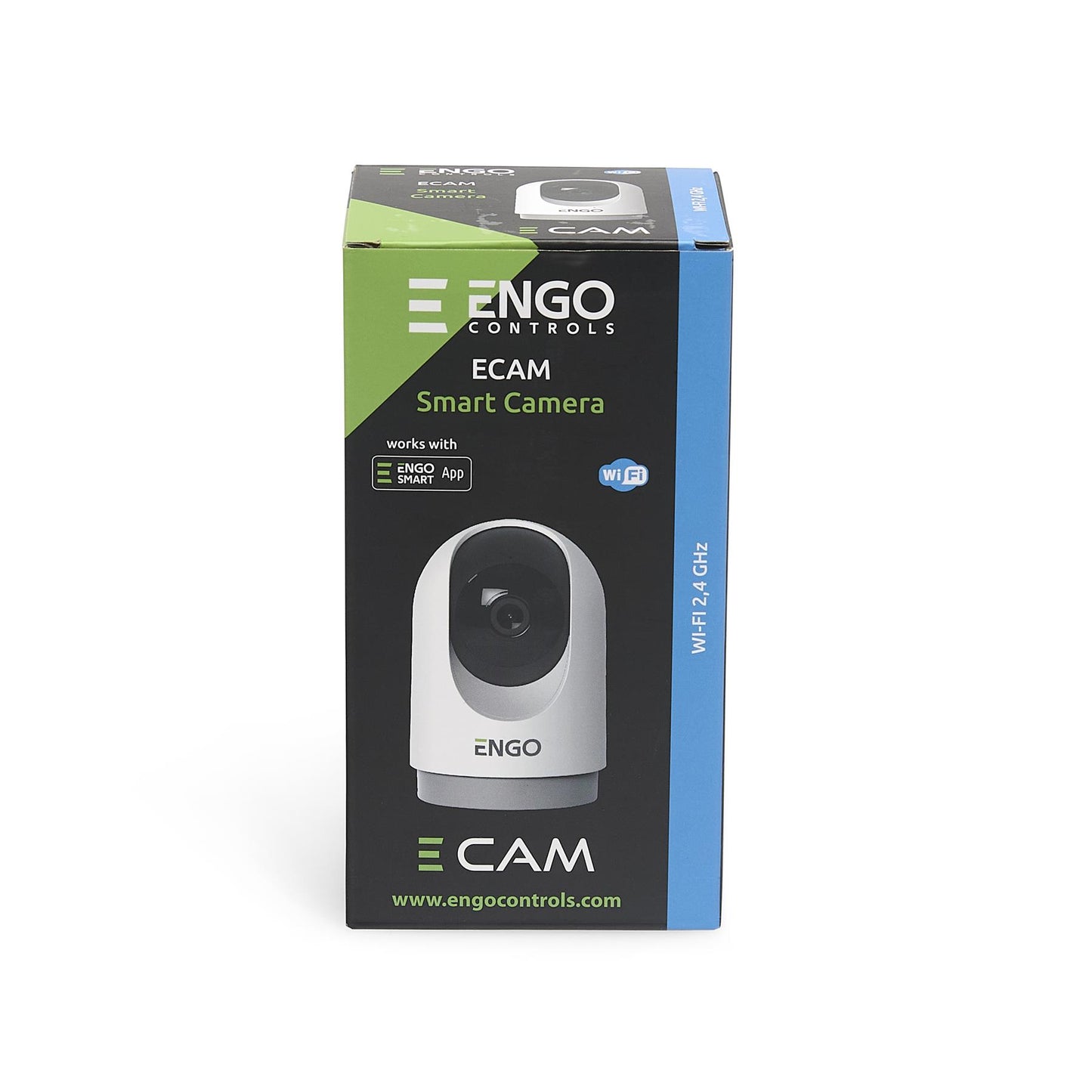 ENGO ECAM Wi-Fi Smart Indoor Swivel Camera ENGO Controls - Angle View