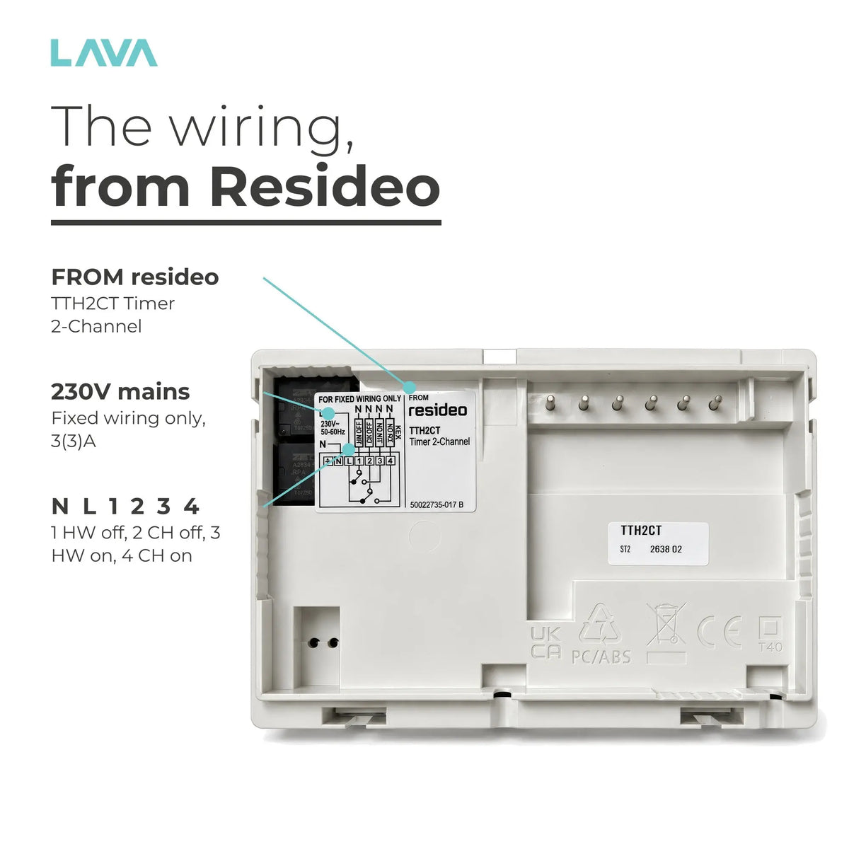 LavaTap TTH2CT - the wiring, from Resideo