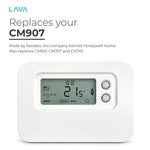 Replaces Honeywell CM907, CM901, CM707 and CM701 wired thermostats