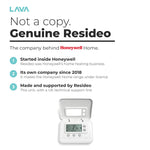 Made and supported by Resideo, the company behind Honeywell Home