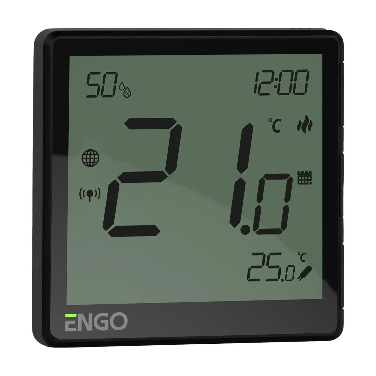 ENGO EONE 230V wired ZigBee smart thermostat, black