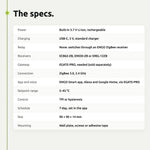 ENGO EONE battery thermostat specifications