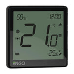 ENGO EONE battery ZigBee smart thermostat, black