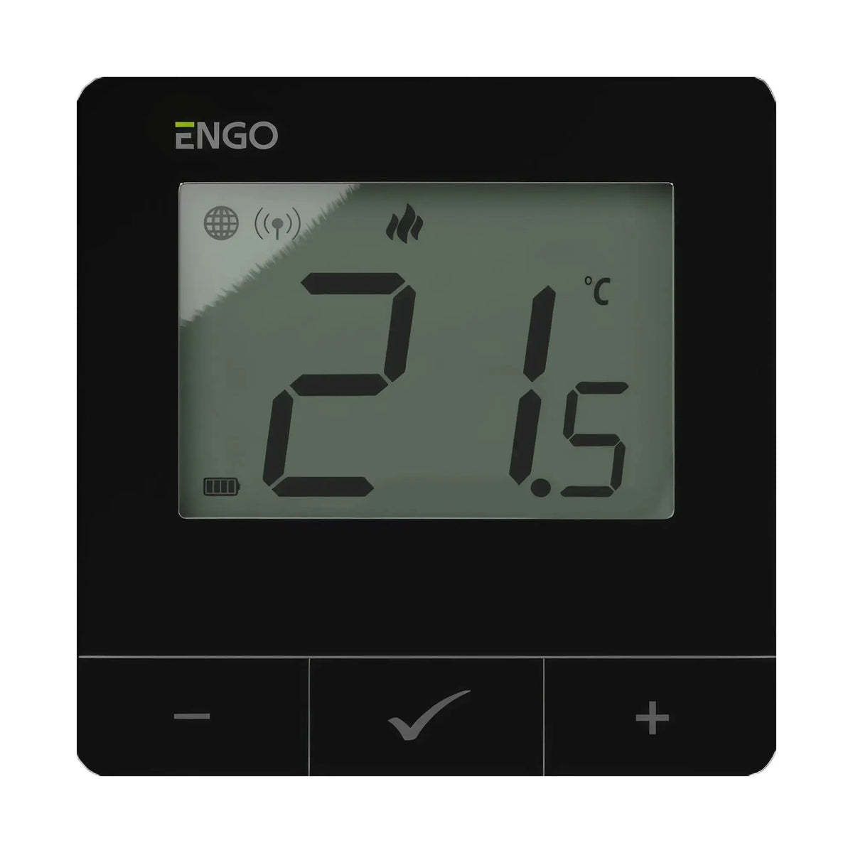 ENGO E25-BAT black battery thermostat