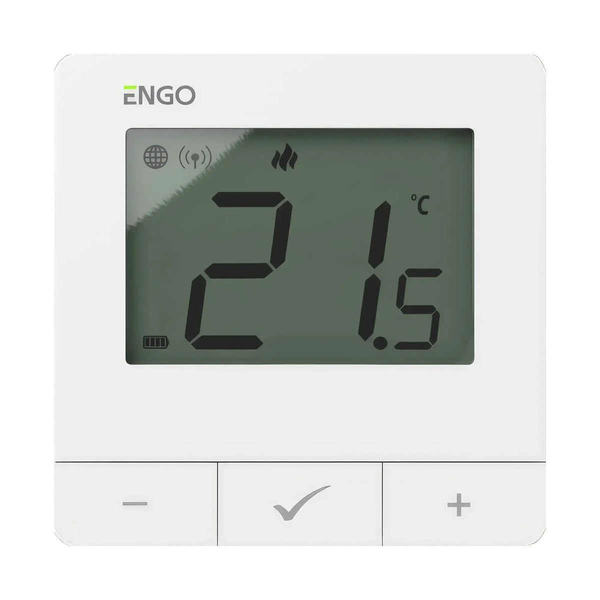 ENGO E25-BAT white battery thermostat