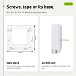 ENGO E25-BAT battery thermostat – mounting options