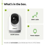 ENGO ECAM indoor camera – what's in the box