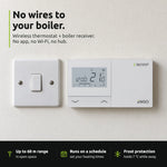 ENGO E901-RF on the wall next to a light switch