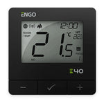 ENGO E40 230V wired ZigBee thermostat, black