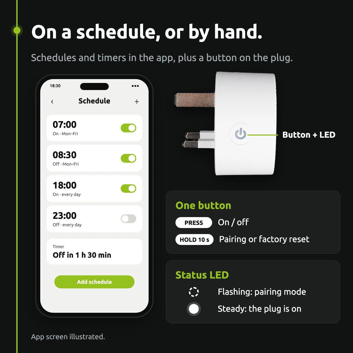 ENGO EPLUG-ZB-UK: On a schedule or by hand