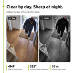 ENGO ECAM-E27 light-bulb camera – day and night view