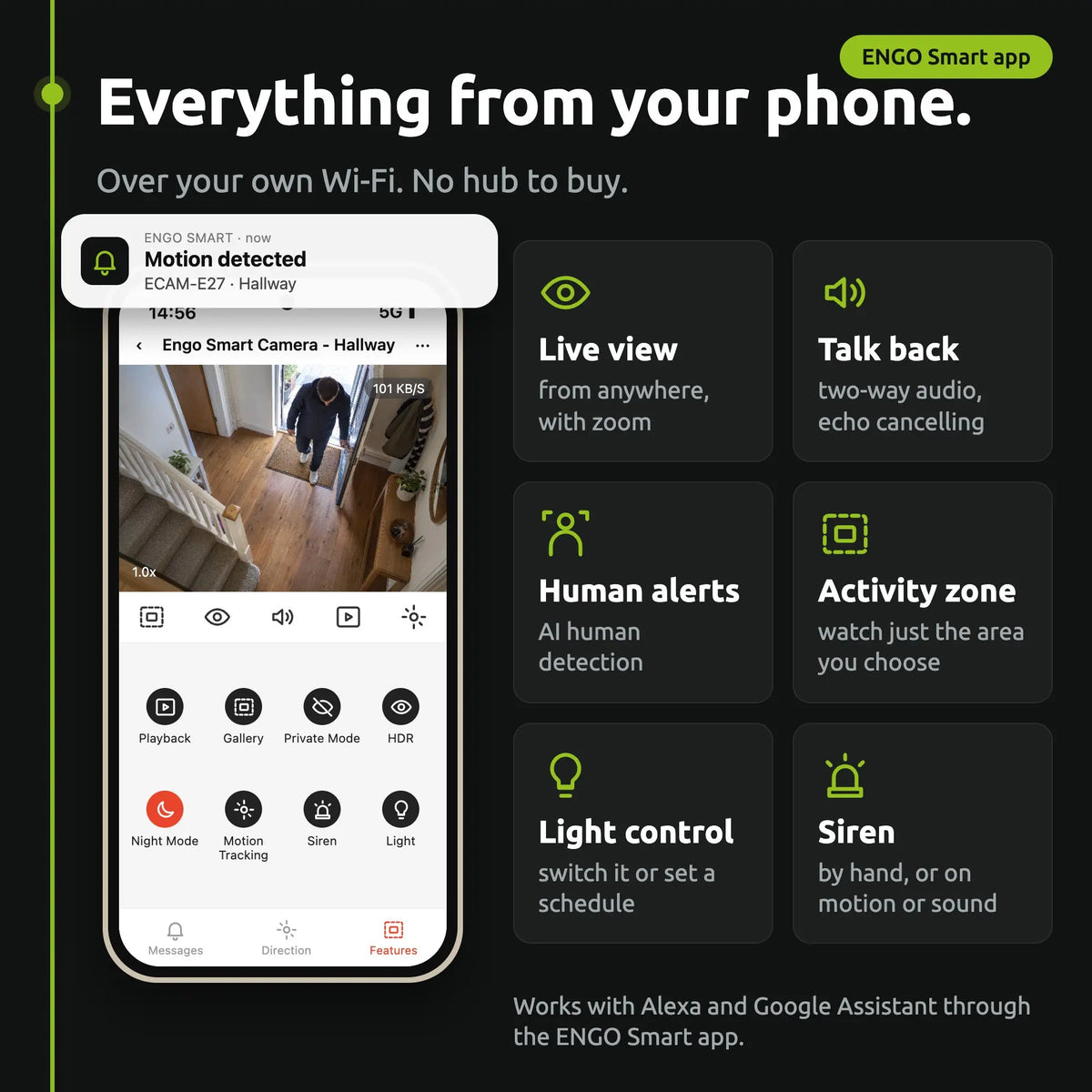 ENGO ECAM-E27 light-bulb camera – ENGO Smart app