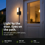 ENGO ECAM-L1 light camera – lit up beside a back door
