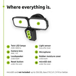 ENGO ECAM-L2 floodlight camera – parts