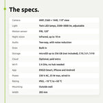 ENGO ECAM-L2 floodlight camera – specifications