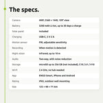 ENGO ECAM-SOLAR solar camera – specifications