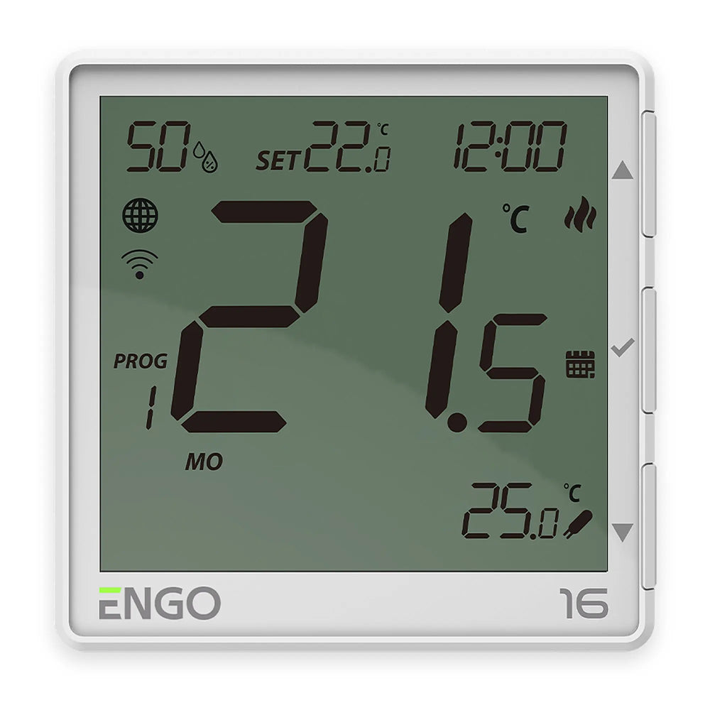 ENGO EONE-16 Wi-Fi underfloor heating thermostat, white
