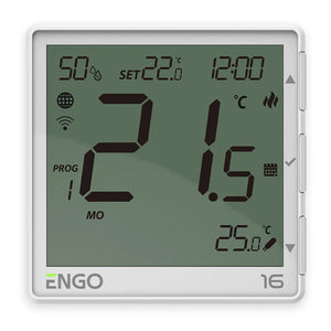ENGO EONE-16 Wi-Fi Smart Thermostat 16A Relay - White or Black