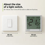 ENGO EONE-16 white: About the size of a light switch