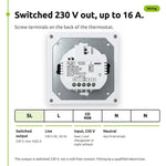 ENGO EONE-16 white: Wiring, switched 230 V