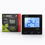 ENGO E25-230B ZigBee 3.0 Smart Thermostat 230V - Black ENGO Controls - Side Profile