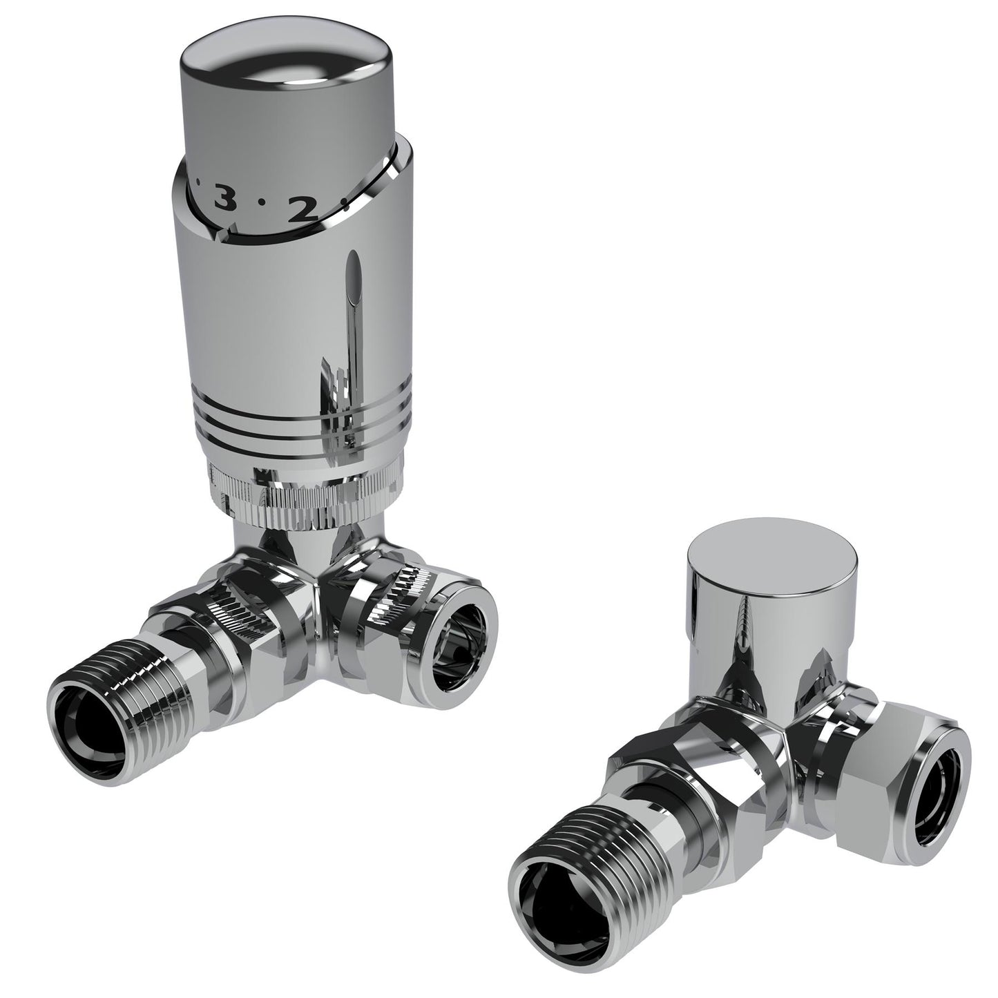 LavaTherm TRV Chrome Thermostatic Radiator Valve - Corner LavaTherm - Product Overview