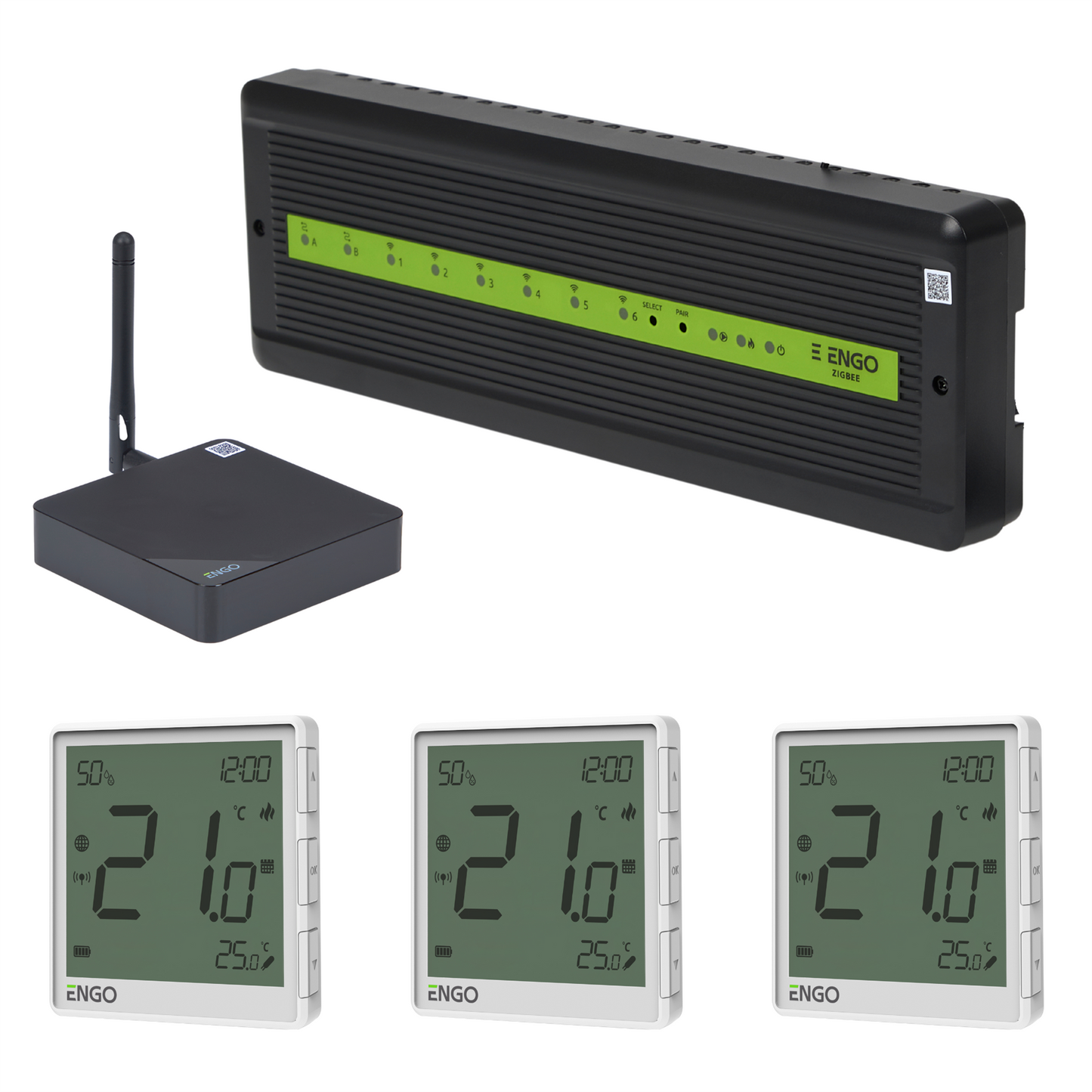 ENGO Smart Wireless UFH Control Pack 3 Zone - White ENGO