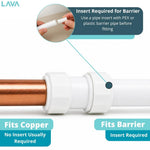 LavaPlumb 15mm push fit straight coupler, white, 10 pack – view 5