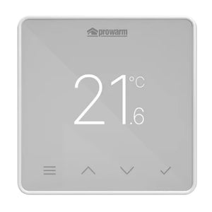 ProWarm IQ S White WiFi Smart Programmable Thermostat with WhiteTrim