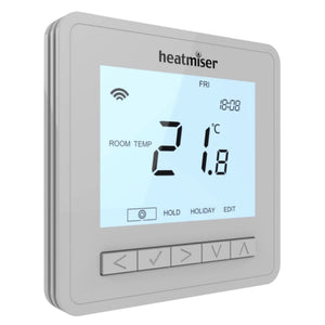 Heatmiser NeoAir V3 Smart Wireless Thermostat (Platinum Silver)