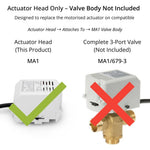 Drayton MA1 3 Port Valve Actuator Head 27651 Drayton - Close Up Detail