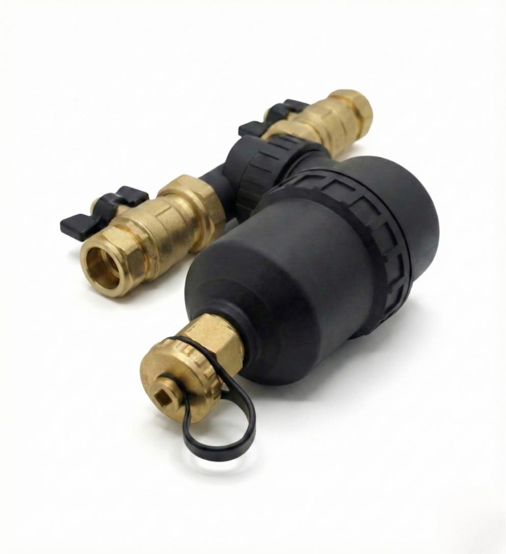 LavaTherm 22mm Magnetic Filter Central Heating Sludge Remover - Boiler Protection LavaTherm - Close Up Detail