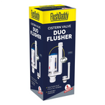 FlushDaddy NP254 Toilet Dual Flush Valve 1.5 Inch and 2 Inch Universal Push Button LavaTap
