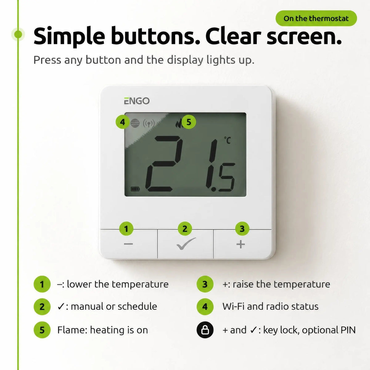 OPENBOX - ENGO Wireless Programmable Smart Thermostat - White - E20i-W ENGO