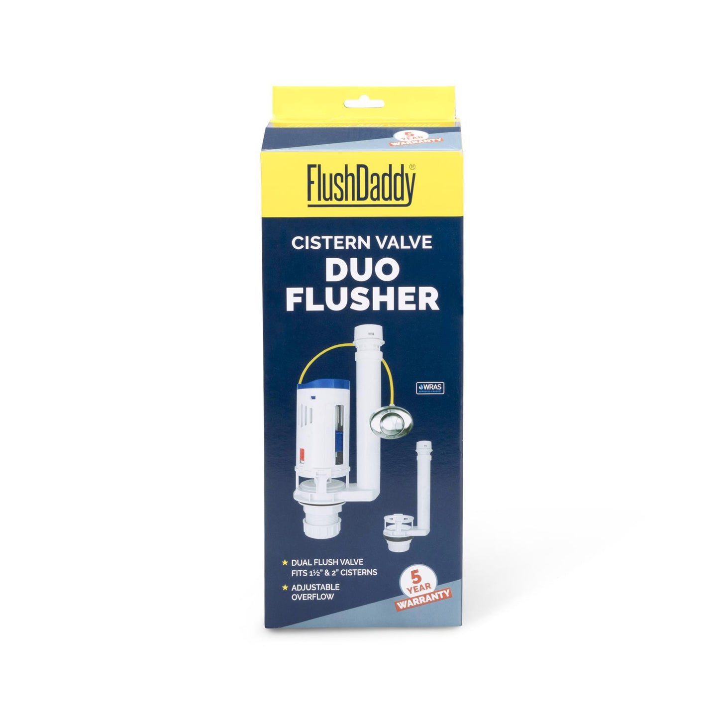 NO - FlushDaddy NP254 Dual Flush Drop Valve 1.5" & 2" WRAS Cistern Replacement FlushDaddy