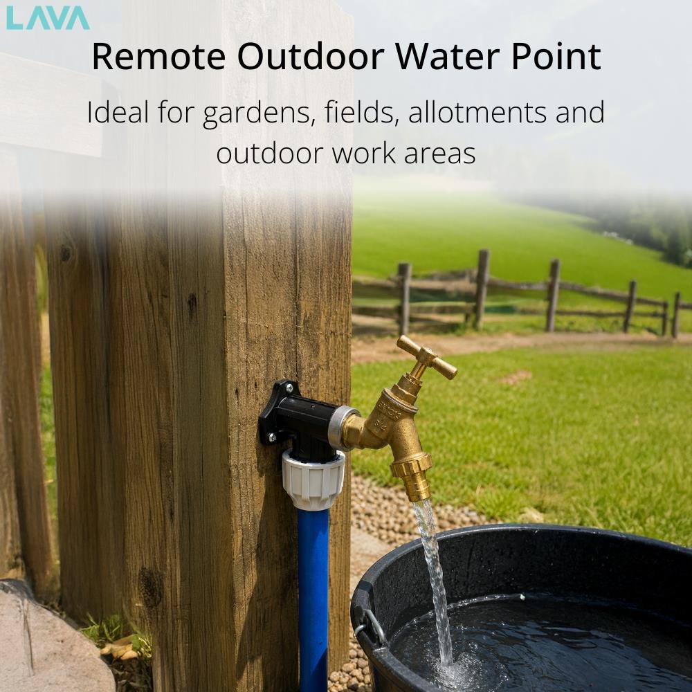 LavaTap 3/4 Inch Brass Outside Garden Tap with Hose Tail LavaTap