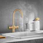 LavaTap Brass 3-in-1 Swan Neck Boiling Water Tap (Tap Only) LavaTap - Side Profile