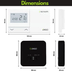 OPENBOX - ENGO E901WIFI Wireless Smart Thermostat 7 Day Programmable Wifi Smart Heating  Alexa Google ENGO Smart App ENGO