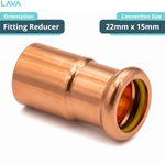 LavaPlumb Copper Pressfit Fitting Reducer - 22mm x 15mm LavaPlumb