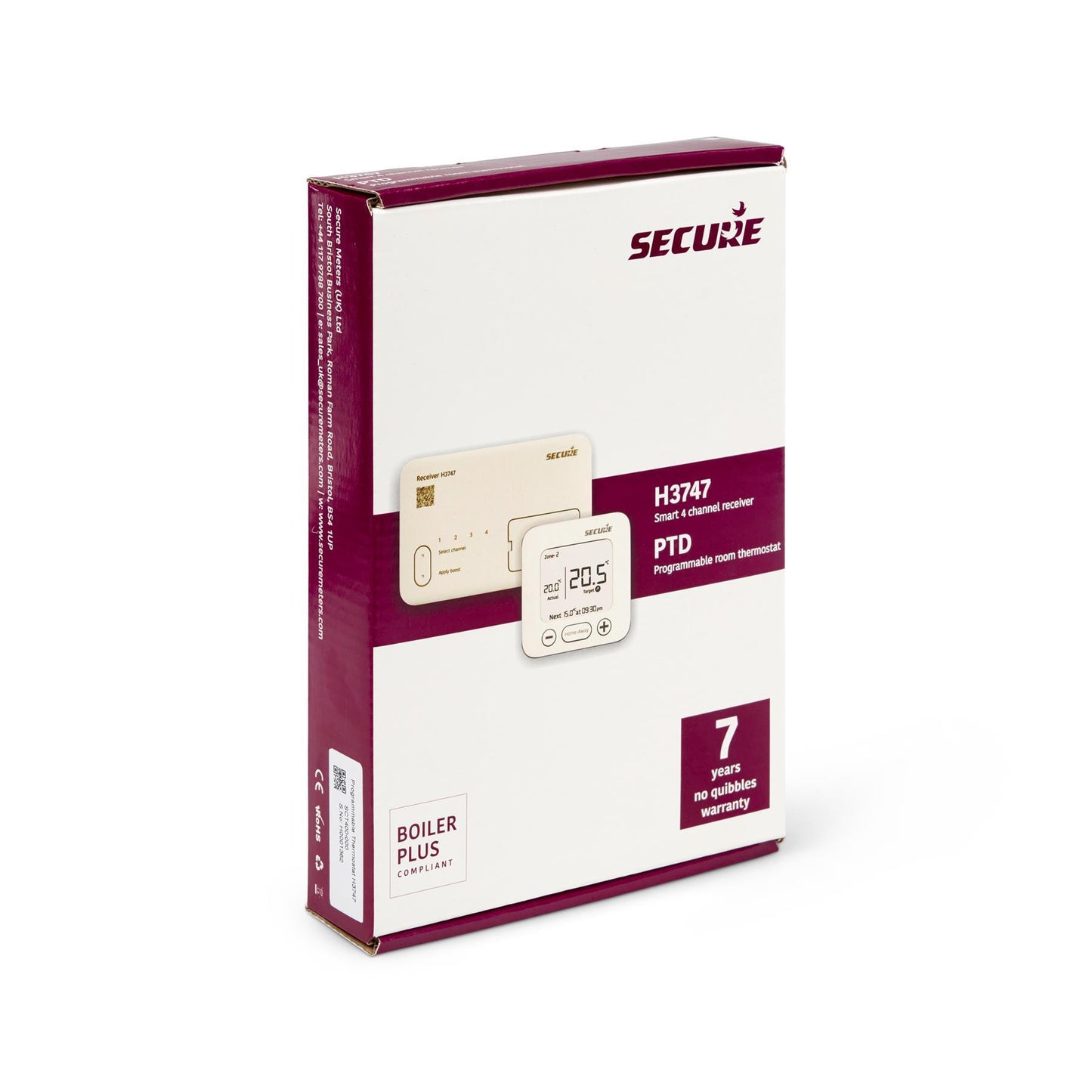 Secure H3747 Channelplus Electronic Central Heating Programmer Secure