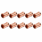 LavaPlumb Copper Pressfit Straight Coupler - 15mm - 10 Pack LavaPlumb