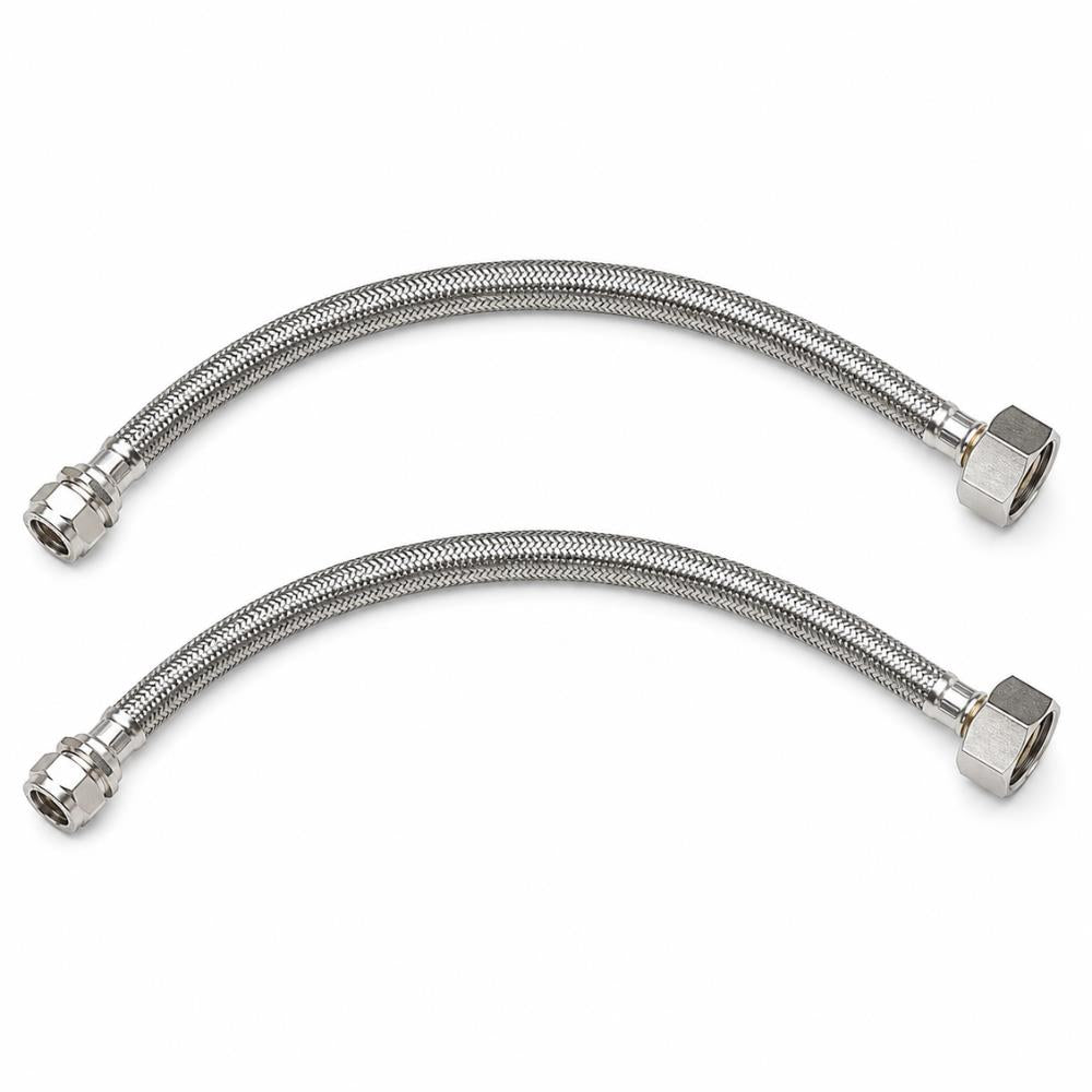 LavaTap 15 mm x 3/4 Inch Flexi Tap Connector 500 mm (2 Pack) Lava