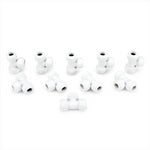 LavaPlumb 15mm Pushfit Tee White 10 Pack