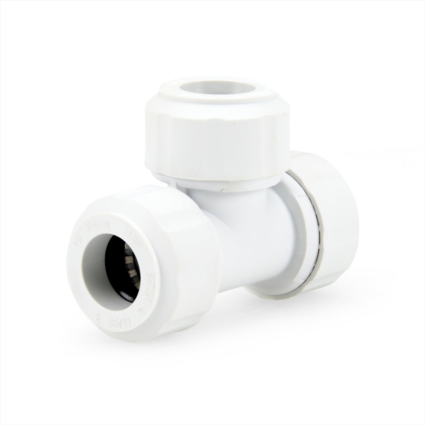 LavaPlumb 15mm Pushfit Tee White 10 Pack