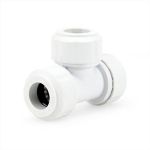 LavaPlumb 15mm Pushfit Tee White 10 Pack