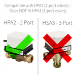 Danfoss HPA2 2 Port Actuator Head 087N6579 Danfoss - Installation View
