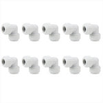 LavaPlumb 15mm Pushfit Elbow White 10 Pack